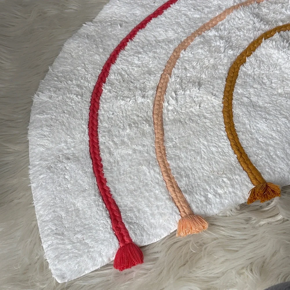 Pillowfort Rainbow bathroom Rug with Pastel Arches